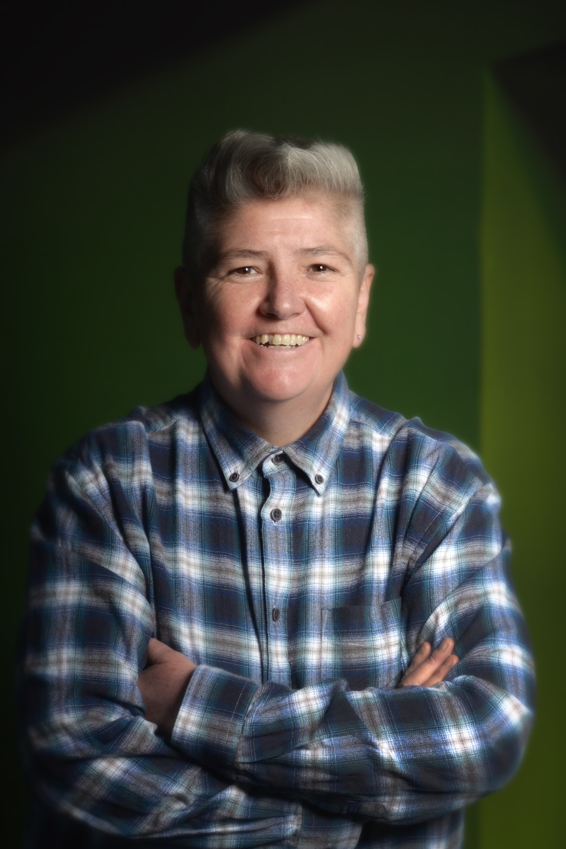 A portrait of women and girls campaigner Huffty McHugh
